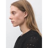 MANGO - SITU - Gebreid Vest - Zwart