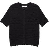 MANGO - SITU - Gebreid Vest - Zwart