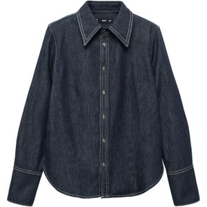 MANGO - MIRABEL - Blouse - Donkerblauw - Klassieke Blouse