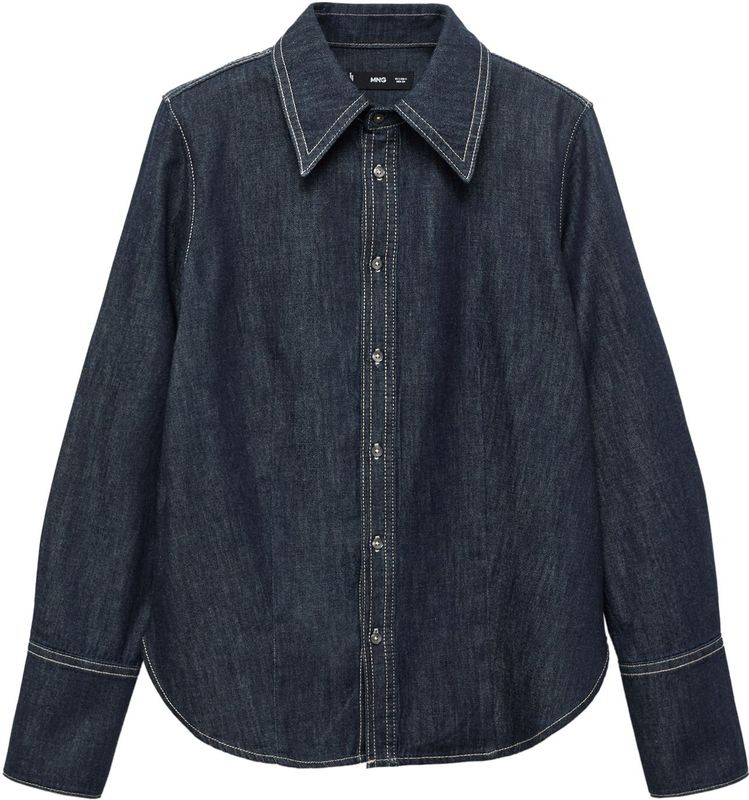 MANGO - MIRABEL - Blouse - Donkerblauw - Klassieke Blouse