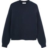 MANGO TEEN - Trui - Marine - Gebreid - Met Wol
