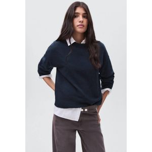 MANGO TEEN - Trui - Marine - Gebreid - Met Wol