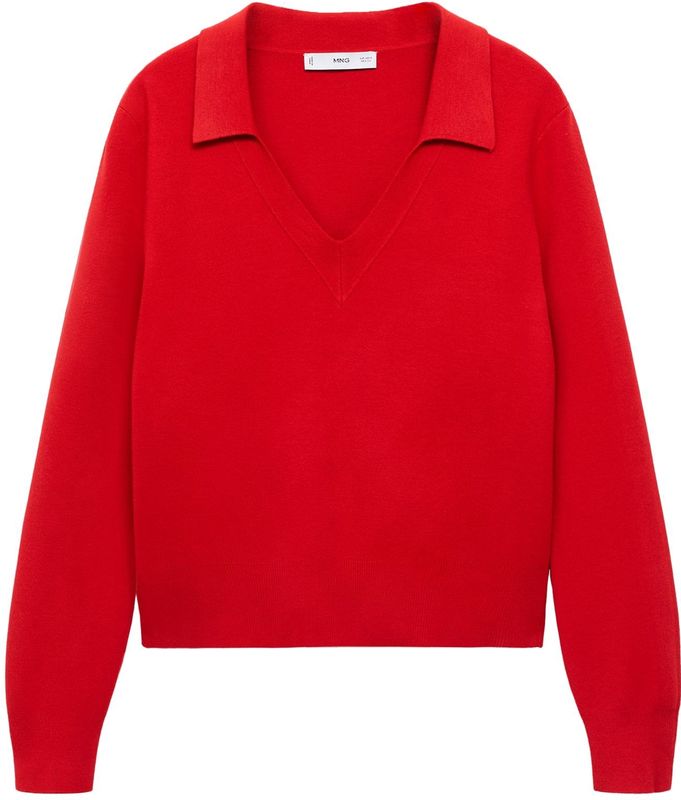 MANGO - JAN - Trui - Rood - Gebreide truien