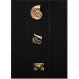 Mango - Midi Jurk - Zwart - Mouwloos - Strapless Kraagvorm