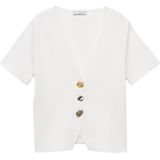 MANGO - DALI - Gebreid Vest - Wit
