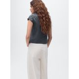 MANGO - TACHI - T-shirt - Antraciet