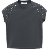 MANGO - TACHI - T-shirt - Antraciet