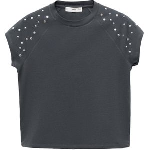 MANGO - TACHI - T-shirt - Antraciet