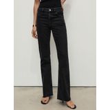 MANGO - FIONA - Jeans - Zwart - Flared - Lang