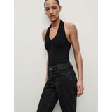 MANGO - FIONA - Jeans - Zwart - Flared - Lang