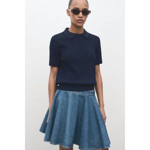 Mango - Denim Spijkerrok - Light Blue - Korte Lengte