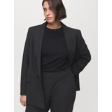 MANGO - IRISE - Bandplooibroek - Donkergrijs - Wide Leg - Mid Waist