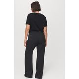 MANGO - IRISE - Bandplooibroek - Donkergrijs - Wide Leg - Mid Waist