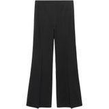 MANGO - IRISE - Bandplooibroek - Donkergrijs - Wide Leg - Mid Waist