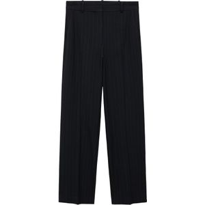 Mango - Straight Regular Waist Broek - Marine