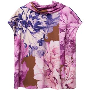 MANGO - ANITA - Blouse - Donkerblauw - Bloemenprint