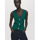 MANGO - Antonia - Gebreide Bodywarmer - Riet