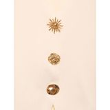 MANGO - TONETE - Gebreid Vest - Ecru