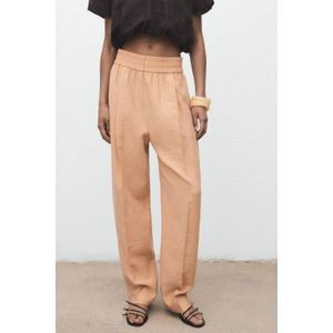 Mango - Straight Regular Waist - Casual Broek - Zalm