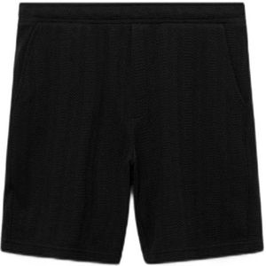 Mango Man - Korte Broek - Zwart - Regular Fit - Katoen
