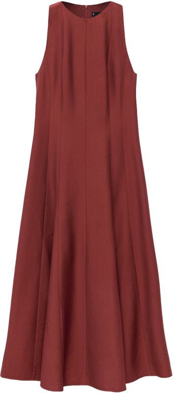 MANGO - CAMELIA - Jurk - Donkeroranje - 3/4 Lengte - Mouwloos