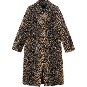 MANGO - RISSO - Tussenmantel - Bruin - Klassieke Mantel