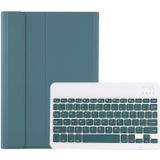 A610B Candy Color Bluetooth Toetsenbordleer met penslot voor Samsung Galaxy Tab S6 Lite 10 4 inch SM-P610 / SM-P615 (Dark Green)