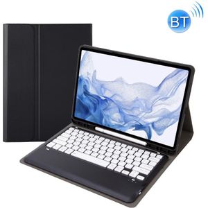 T800B Pen Slot Detachable Bluetooth Toetsenbord Lederen tablet Case voor Samsung Galaxy Tab S8+/S7+/S7 Fe