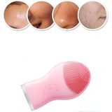 Beauty Cleansing Instrument Elektrische Siliconen Porie Schoonmaken huishouden oplaadbare facial cleansing instrument (Rood)