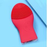 Beauty Cleansing Instrument Elektrische Siliconen Porie Schoonmaken huishouden oplaadbare facial cleansing instrument (Rood)