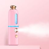 Facial Steamer Nano Spray Water aanvulling instrument draagbare koude spray machine opladen Beauty Instrument Automatische Alcohol Sprayer  Style: Crown (Pink)