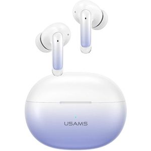 USAMS XD19 ENC Dual Wheat Noise Reduction TWS In-Ear draadloze Bluetooth-koptelefoon (gradintblauw)