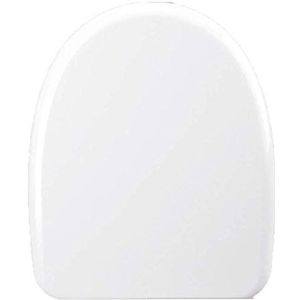 Hoes voor toiletbril Witte vierkante toiletbril Soft Close met stille snelsluitingen, rechthoekige toiletbril snelsluiting, eenvoudige bevestiging aan de bovenkant,05b (Color : F)