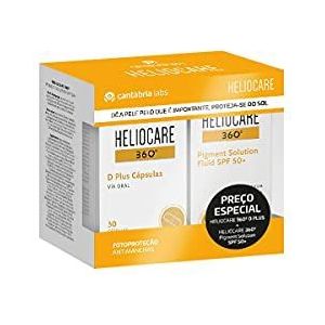 Heliocare 360 Pack D Plus Cápsulas 30 Unidades + Pigment Solution Spf50 + 50ml