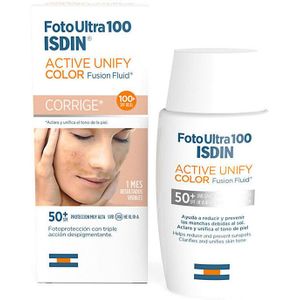 Sun Protection with Colour Isdin Foto Ultra Active Spf 50 (50 ml)