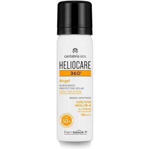 Heliocare 360 Airgel Spf50 60ml Zonnebrandcrème Voor Het Gezicht