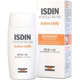 Gezichtszonnecrème Isdin Foto Ultra 100 Active Unify Anti Donkere Vlekken Behandeling Spf 50+ (50 ml)