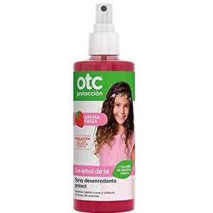 OTC Anti-luizen - Protect Detangling Spray - Aardbeiengeur - Beschermt, ontwart en hydrateert het haar, dagelijks gebruik, vanaf 1 jaar - fles van 250 ml