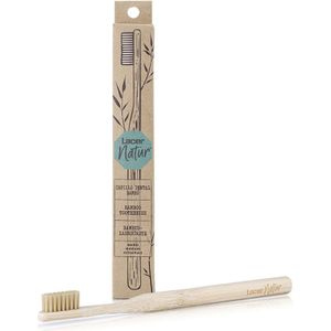 Lacer - Natur - Tandenborstel - Natuurlijk - Bambuhandvat - Antibacterieel