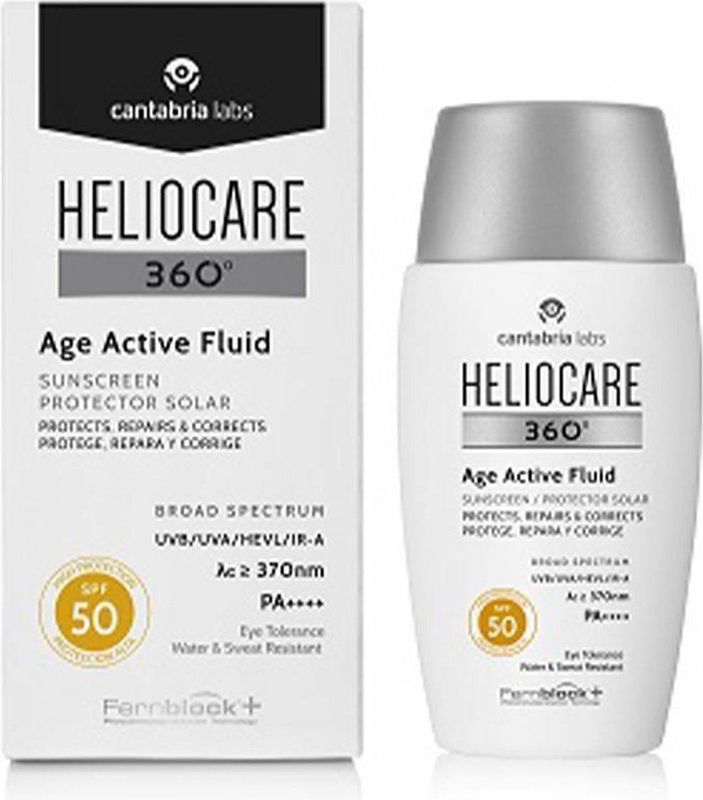 Heliocare - 360 Age Active Fluid - Zonnebrandcrème - SPF50 - 50ml