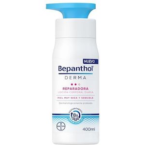 Bepanthol Derma Repair Body Lotion, onmiddellijke en langdurige hydratatie voor zeer droge en gevoelige huid, dagelijks gebruik, 400 ml