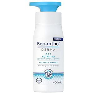 Bepanthol Derma Voedende Bodylotion, onmiddellijke en duurzame hydratatie voor droge en gevoelige huid, dagelijks gebruik, 400 ml