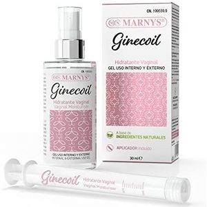 Marny's Ginecoil Vaginale vochtinbrengende dispenser voor binnen en buiten, met hyaluronzuur, zacht en hydraterend voor de intieme zone, fles 30 ml, gemaakt in Spanje, 140 g