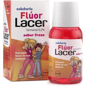 Mondspoeling Lacer Aardbei Fluoride Junior (100 ml)