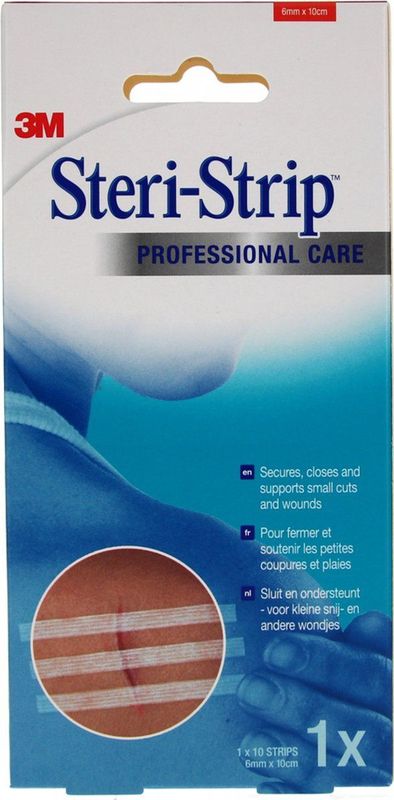 3M - Steristrip 1546R - Hechtstrips - 6 x 100 mm - 10 Stuks