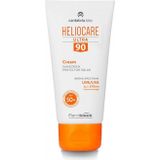 Heliocare Ultra 90 - Gezichtszonnecrème SPF 50+, zeer hoge bescherming, verzorgt en gehydrateerd, zonder witte resten, zonder maskereffect, normale of droge huid, 50 ml