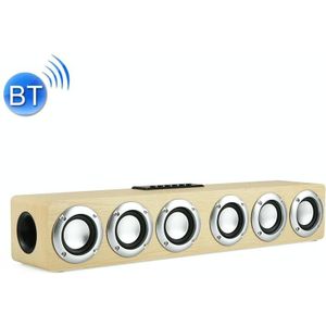 M1 Bluetooth-luidspreker wekker houten draadloze desktop luidspreker