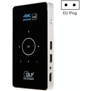 C6 1G + 8G Android-systeem Intelligente DLP HD Mini-projector Draagbare Home Mobiele Telefoon Projector  EU-plug
