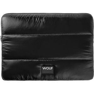 Wouf Laptophoes / Laptop Sleeve - 13 inch - rPet - Black Glossy