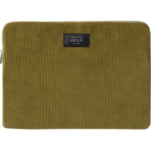 Wouf Laptop hoes 34 cm olive
